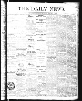 Kingston News (1868), 5 Nov 1870