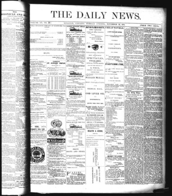 Kingston News (1868), 22 Nov 1870