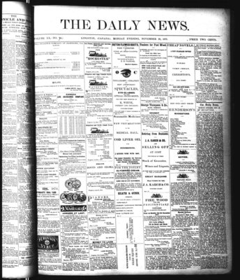 Kingston News (1868), 28 Nov 1870