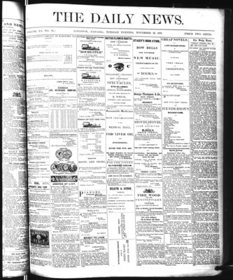 Kingston News (1868), 29 Nov 1870