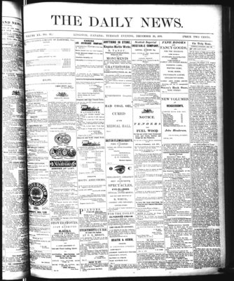 Kingston News (1868), 20 Dec 1870