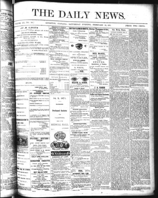 Kingston News (1868), 18 Feb 1871