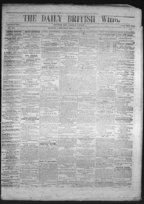 Daily British Whig (1850), 9 Jan 1852