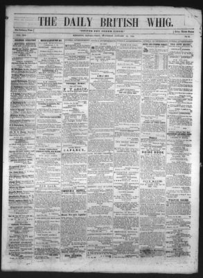 Daily British Whig (1850), 15 Jan 1852