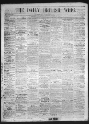 Daily British Whig (1850), 21 Jan 1852