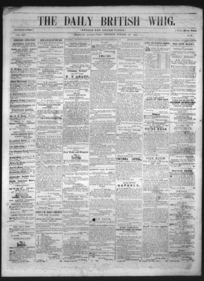 Daily British Whig (1850), 22 Jan 1852