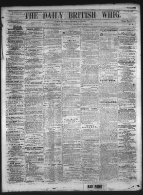 Daily British Whig (1850), 6 Mar 1852