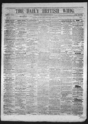 Daily British Whig (1850), 25 Mar 1852