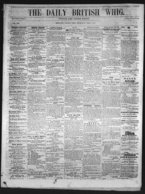 Daily British Whig (1850), 1 Apr 1852