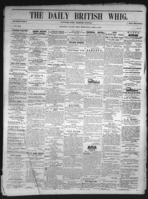 Daily British Whig (1850), 14 Apr 1852