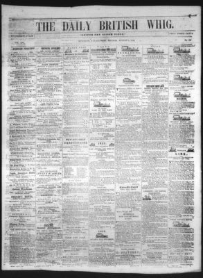 Daily British Whig (1850), 2 Aug 1852