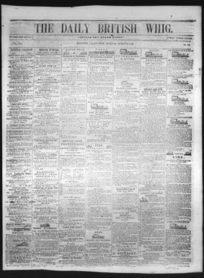 Daily British Whig (1850), 3 Aug 1852