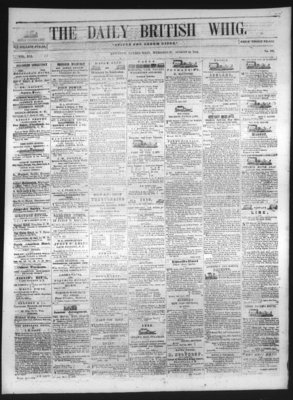 Daily British Whig (1850), 18 Aug 1852