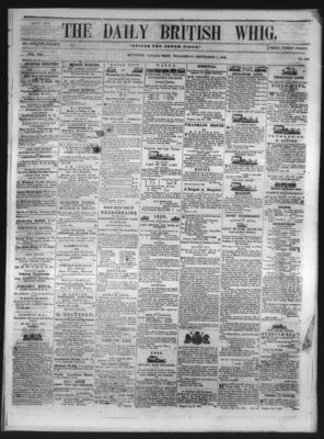 Daily British Whig (1850), 1 Sep 1852