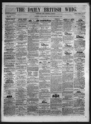 Daily British Whig (1850), 2 Sep 1852