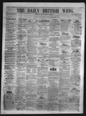 Daily British Whig (1850), 4 Sep 1852