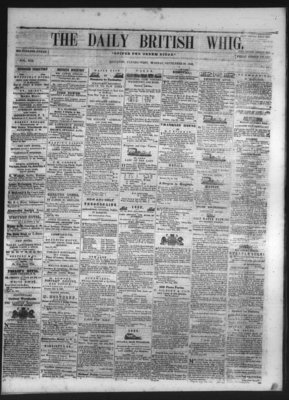 Daily British Whig (1850), 20 Sep 1852