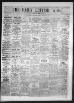 Daily British Whig (1850), 21 Sep 1852