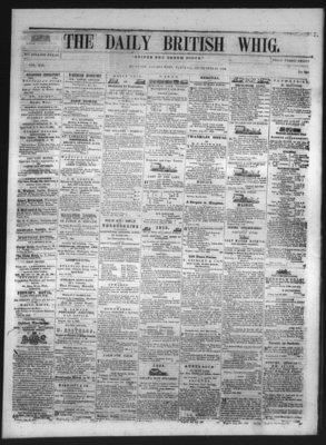 Daily British Whig (1850), 25 Sep 1852