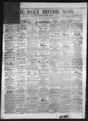 Daily British Whig (1850), 28 Sep 1852