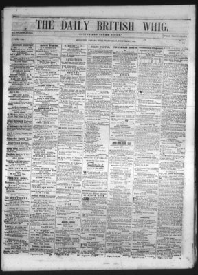 Daily British Whig (1850), 1 Dec 1852