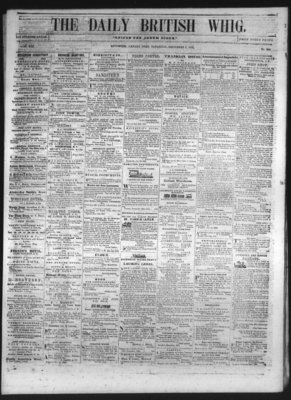 Daily British Whig (1850), 4 Dec 1852