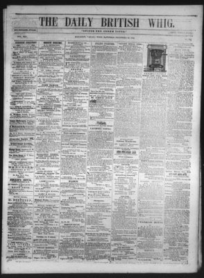 Daily British Whig (1850), 18 Dec 1852