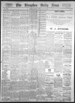 Kingston News (1868), 4 Jan 1887