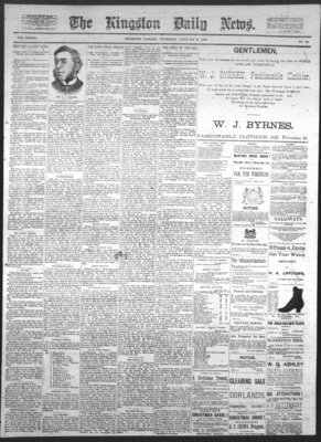 Kingston News (1868), 6 Jan 1887