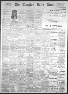 Kingston News (1868), 7 Jan 1887