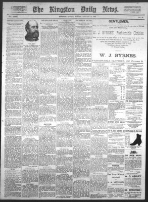 Kingston News (1868), 10 Jan 1887