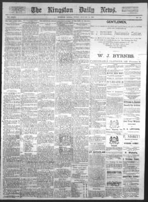 Kingston News (1868), 14 Jan 1887