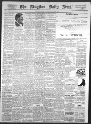 Kingston News (1868), 20 Jan 1887