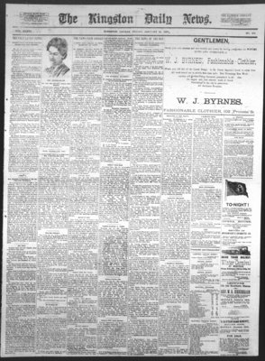 Kingston News (1868), 21 Jan 1887