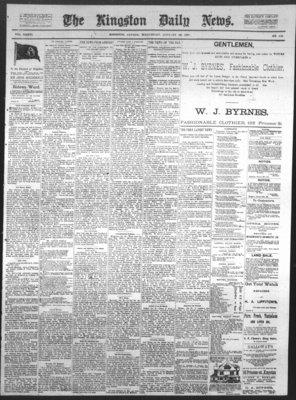 Kingston News (1868), 26 Jan 1887