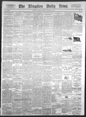 Kingston News (1868), 1 Feb 1887