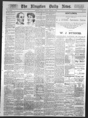 Kingston News (1868), 7 Feb 1887