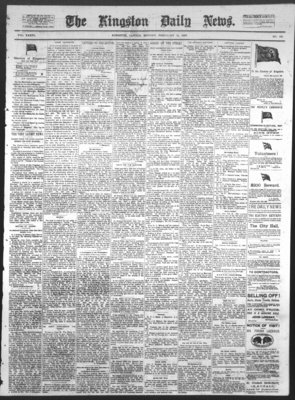 Kingston News (1868), 21 Feb 1887