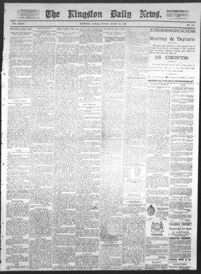 Kingston News (1868), 25 Mar 1887