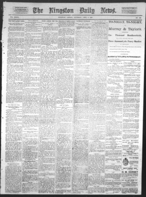 Kingston News (1868), 2 Apr 1887