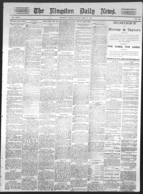 Kingston News (1868), 22 Apr 1887