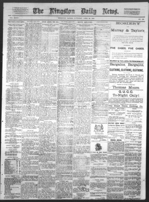 Kingston News (1868), 23 Apr 1887