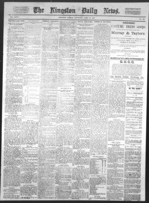 Kingston News (1868), 30 Apr 1887