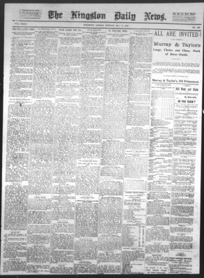 Kingston News (1868), 9 May 1887