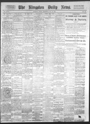 Kingston News (1868), 25 May 1887