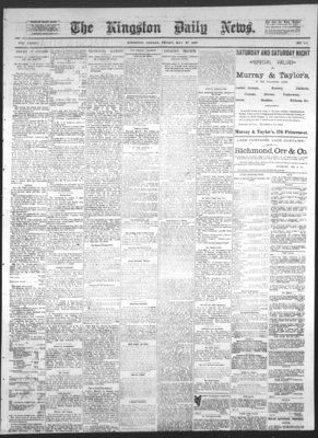 Kingston News (1868), 27 May 1887