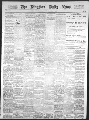 Kingston News (1868), 1 Jun 1887