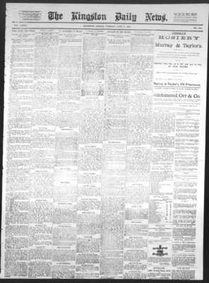 Kingston News (1868), 7 Jun 1887