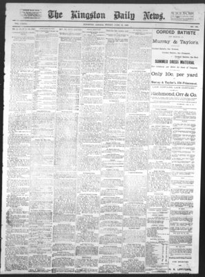 Kingston News (1868), 10 Jun 1887