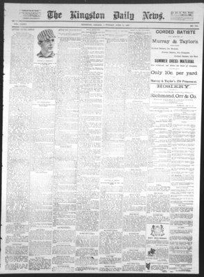 Kingston News (1868), 11 Jun 1887